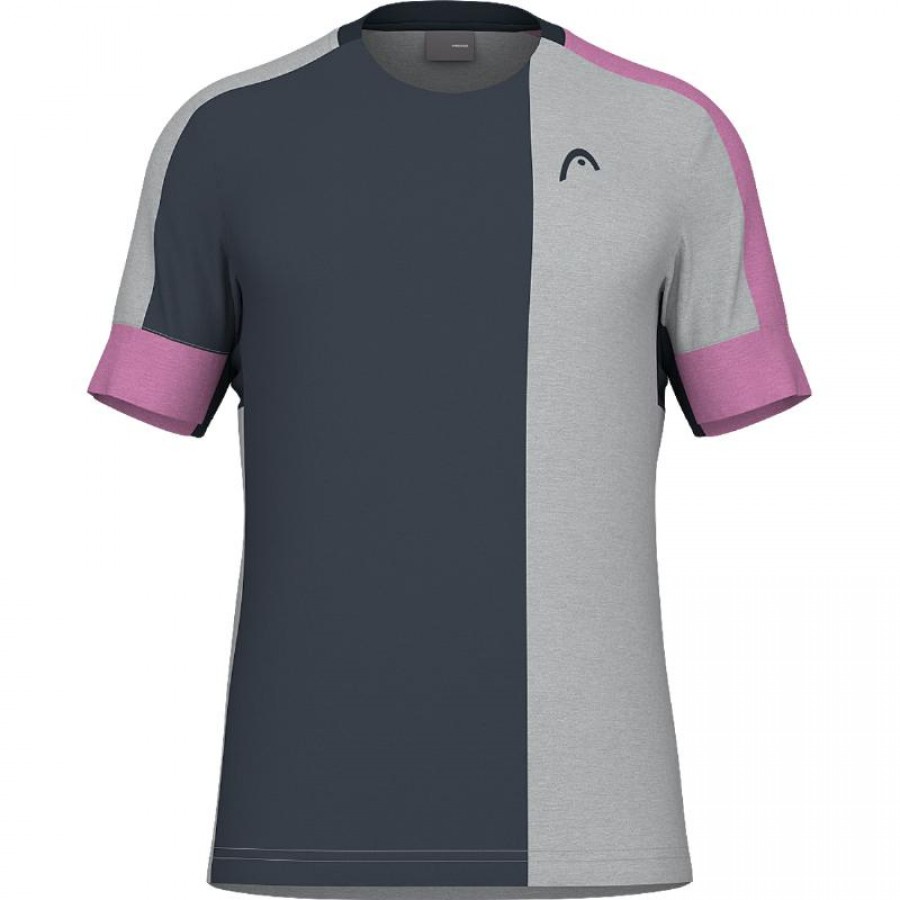 T-Shirt Head Play Tecnologia Rosa Cinzento  Oferta + Barato