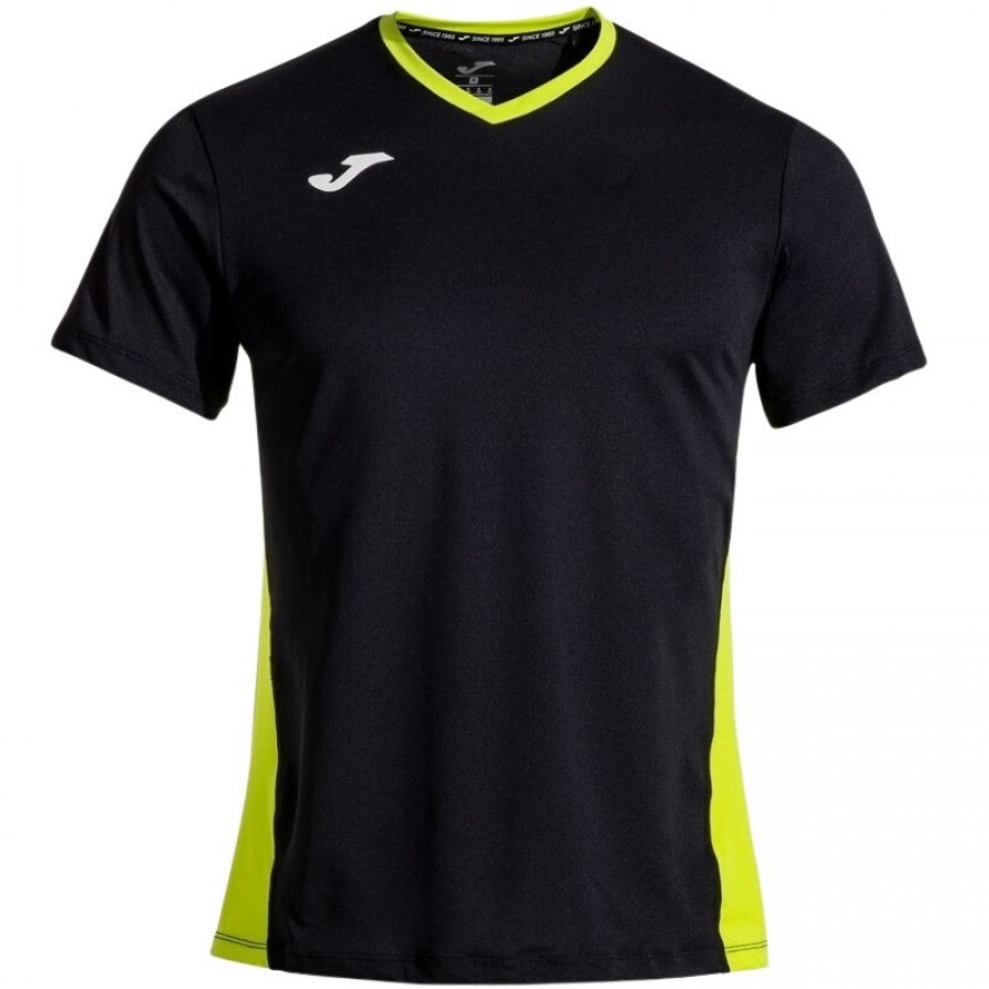T-Shirt Joma Court Noir Vert  Offre - Pas cher