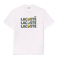 T-Shirt Lacoste Algodão Branco  Oferta + Barato