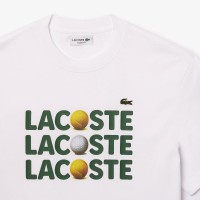 T-Shirt Lacoste Algodão Branco  Oferta + Barato
