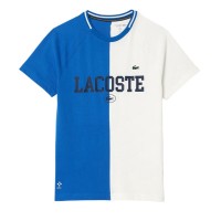 Camiseta Lacoste Daniil Medvedev Azul Blanco  Oferta + Barato