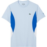 T-Shirt Lacoste Novak Djokovic Azul Claro  Oferta + Barato