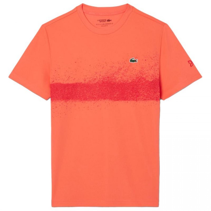 Lacoste Novak Djokovic T-Shirt Orange Red  Offer + Cheap