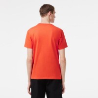 Camiseta Lacoste Sport Algodon Ecologico Naranja   Oferta + Barato