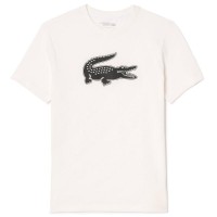 Camiseta Lacoste Sport Blanco Negro  Oferta + Barato