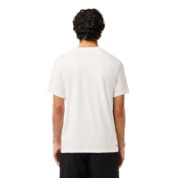Camiseta Lacoste Sport Blanco Negro  Oferta + Barato