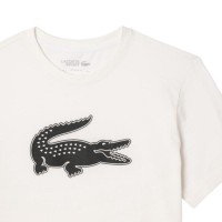 Camiseta Lacoste Sport Blanco Negro  Oferta + Barato