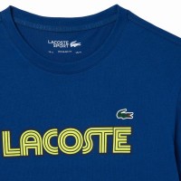 Camiseta Lacoste Sport Punto Azul Marino Amarillo  Oferta + Barato