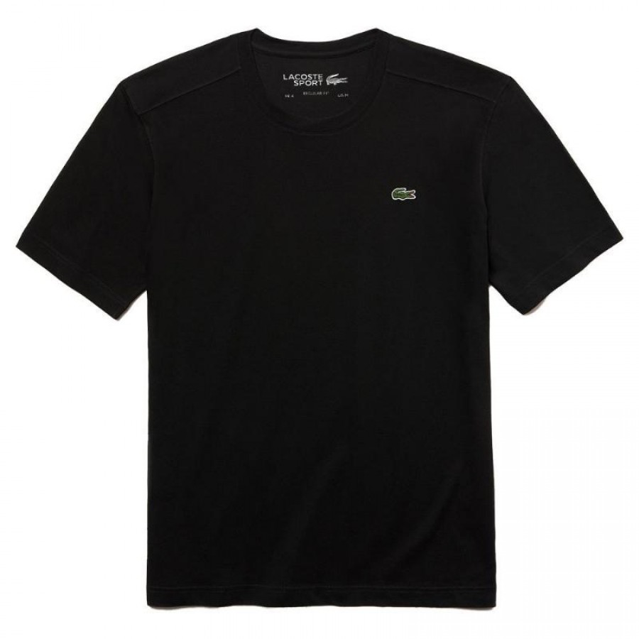 Camiseta Lacoste Sport Regular Fit Negro  Oferta + Barato