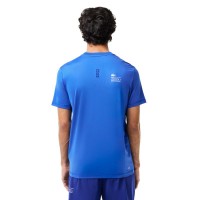 Camiseta Lacoste Sport Slim Fit Azul  Oferta + Barato