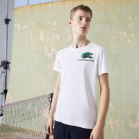 Lacoste Sport Tennis T-shirt Blanc  Offre - Pas cher