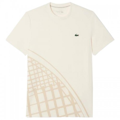 Lacoste Ultra Dry Off-White Tennis T-Shirt