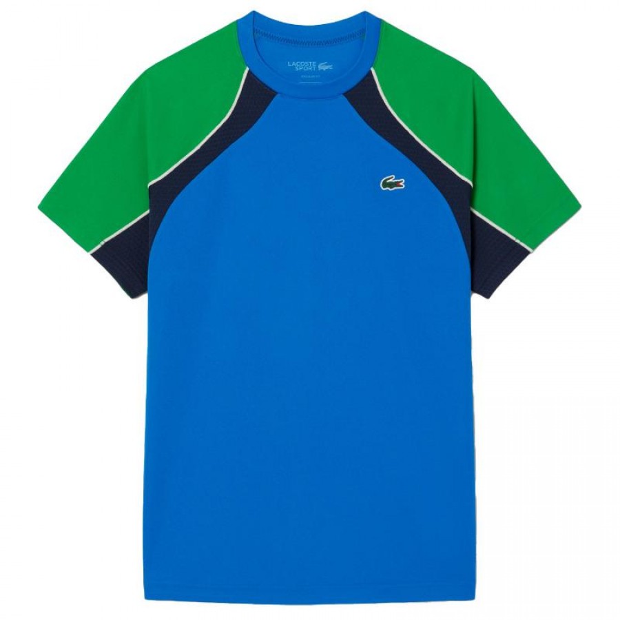 Lacoste Ultra Dry Navy Blue Green T-Shirt  Offer + Cheap
