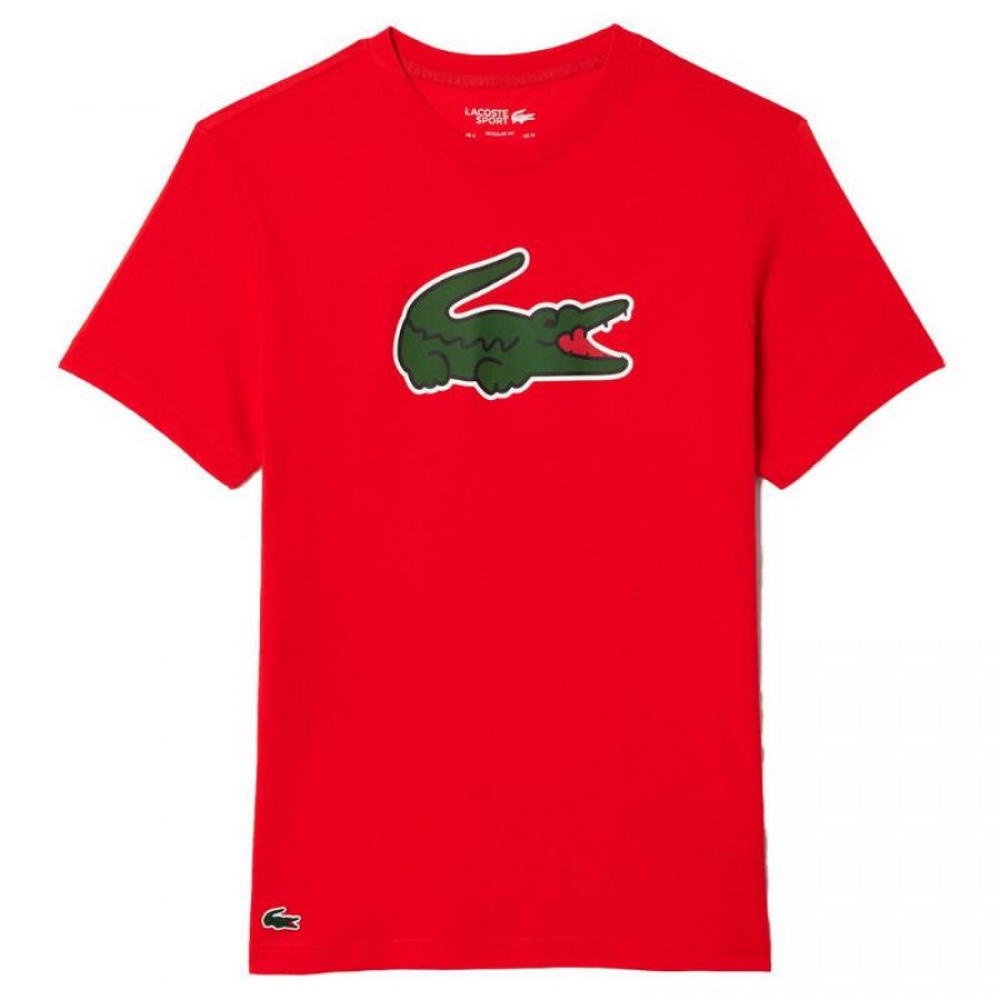 Camiseta Lacoste Ultra Dry Red  Oferta + Barato