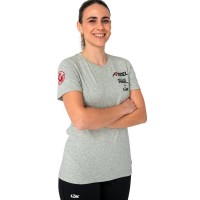 T-Shirt Femme Lok A1 Padel Bridger Gris Melange  Offre - Pas cher