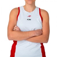 Camiseta Lok A1 Padel Elk Blanco Rojo Mujer  Oferta + Barato