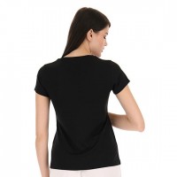 Short Sleeve T-Shirt Lotto MSP Black Women