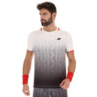 Camiseta Lotto Top IV Negro Blanco Brillante  Oferta + Barato