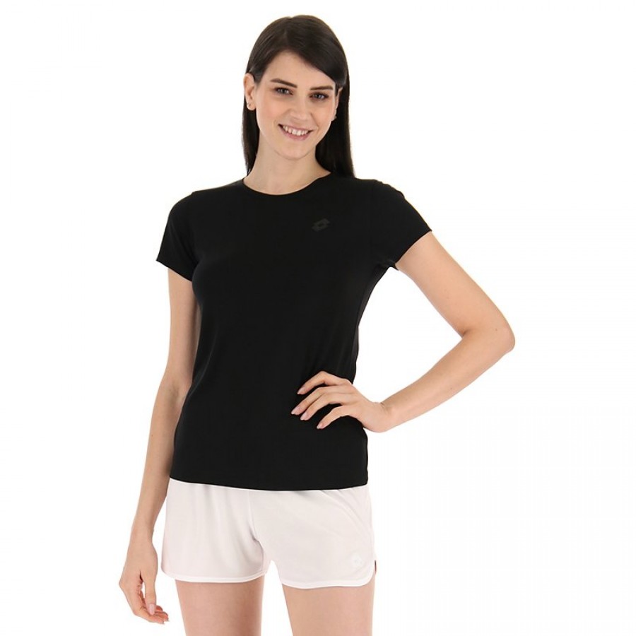 Short Sleeve T-Shirt Lotto MSP Black Women