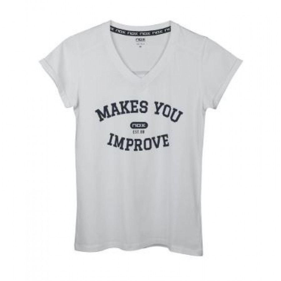 Camiseta Nox Mujer Basic Blanco  Offre - Pas cher