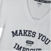 Camiseta Nox Mujer Basic Blanco  Offre - Pas cher