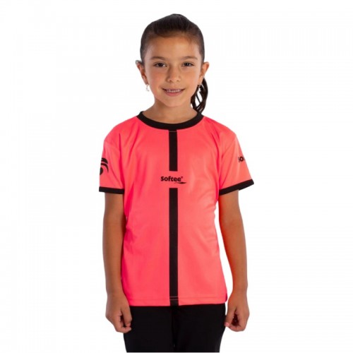 Softee Tipex Coral Fluor Black Junior T-Shirt