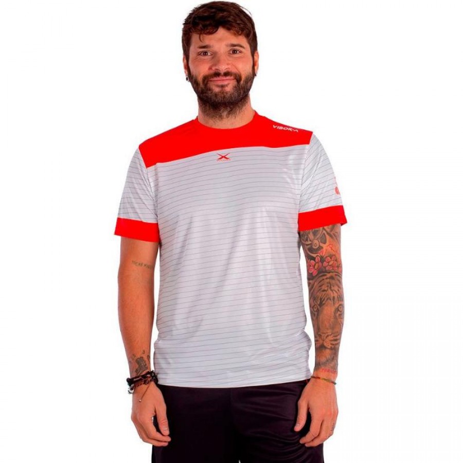 Camiseta Vibora King Cobra X Aniversario Blanco Rojo  Oferta + Barato