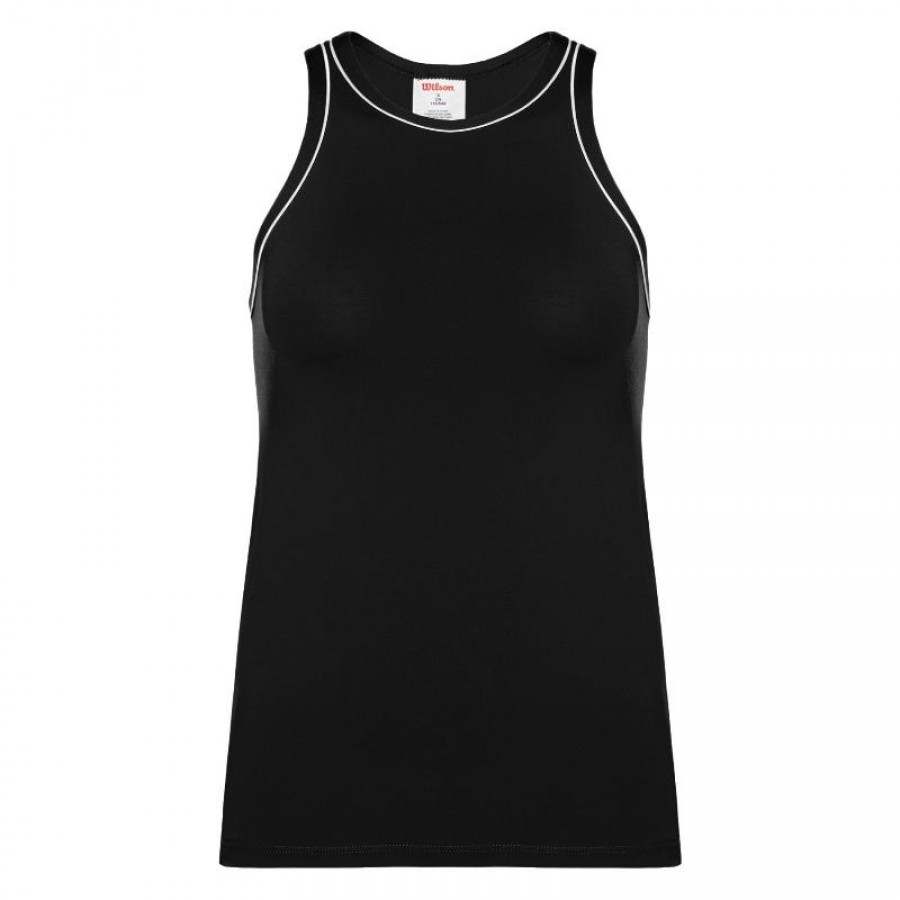 Camiseta Wilson Equipe Negro Mujer  Oferta + Barato