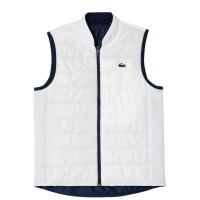 Colete Lacoste Slim Fit Azul Marinho Branco para Mulheres  Oferta + Barato
