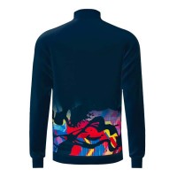 Chaqueta Bidi Badu Wild Arts Printed Azul Oscuro Rojo Mix  Oferta + Barato
