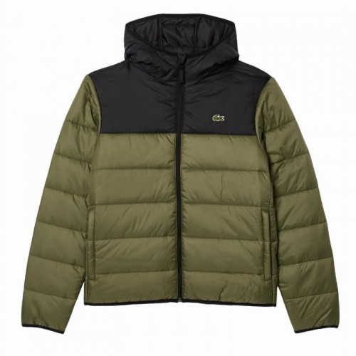 Lacoste Khaki Green Black Jacket