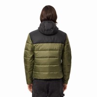 Chaqueta Lacoste Verde Kaki Negro  Oferta + Barato