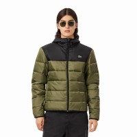 Chaqueta Lacoste Verde Kaki Negro  Oferta + Barato
