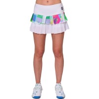 Falda Bidi Badu Kaleido Pleated Blanco Mix  Offer + Cheap