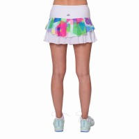 Falda Bidi Badu Kaleido Pleated Blanco Mix  Offer + Cheap