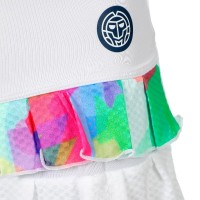 Falda Bidi Badu Kaleido Pleated Blanco Mix  Offer + Cheap