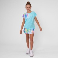 Falda Bidi Badu Melbourne Impresso Wavy Aqua Mix Junior  Oferta + Barato
