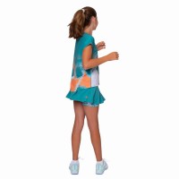 Falda Bidi Badu Melbourne Printed Wavy Petroleo Naranja Junior