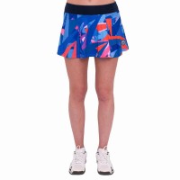 Falda Bidi Badu Estampa Estampada Ondulada Azul Oscuro  Oferta + Barato