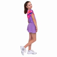 Falda Bidi Badu Estampa Spike Ondulada Lila Junior  Oferta + Barato