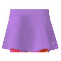 Falda Bidi Badu Estampa Estampada Lila Rosa Ondulada  Oferta + Barato