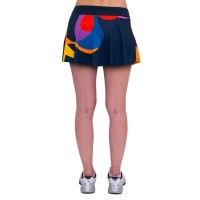 Bidi Badu Twiggy Impresso Ondulado Azul Escuro Mix Saia  Oferta + Barato
