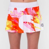 Falda Bidi Badu Wild Arts Printed Wavy Blanco Mix  Oferta + Barato