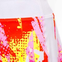 Falda Bidi Badu Wild Arts Printed Wavy Blanco Mix  Oferta + Barato