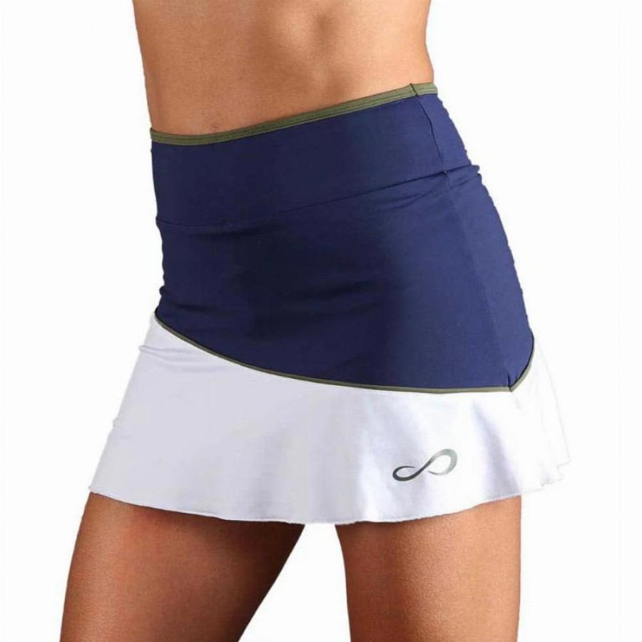 Falda Curva Infinita Azul Marino  Oferta + Barato