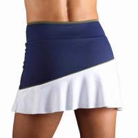 Falda Curva Infinita Azul Marino  Oferta + Barato