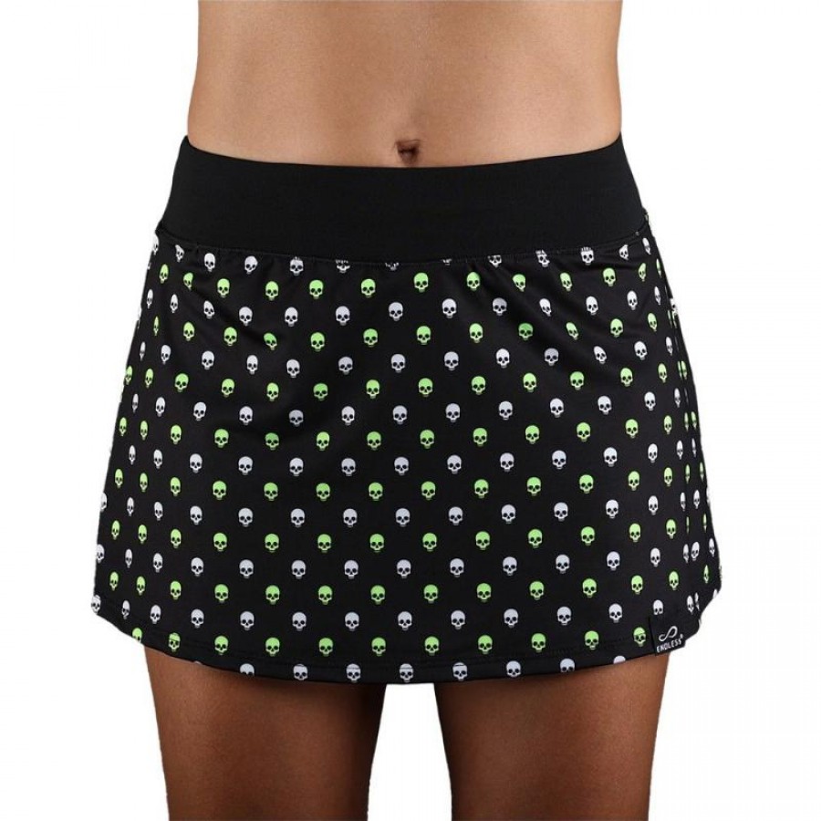 Falda Endless Minimal Print Skulls Verde  Oferta + Barato