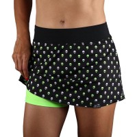 Falda Endless Minimal Print Skulls Verde  Oferta + Barato