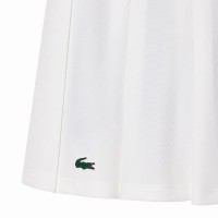 Saia Lacoste Piqué Branco Verde  Oferta + Barato