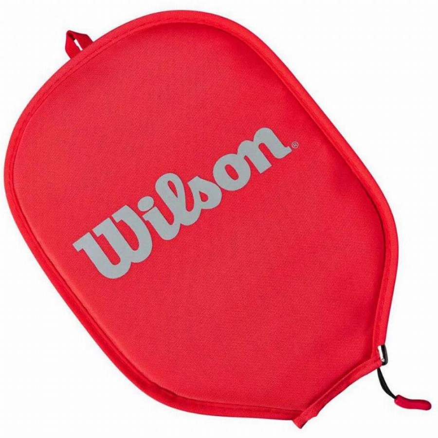 Estojo de Pickleball Vermelho Cinza Wilson  Oferta + Barato